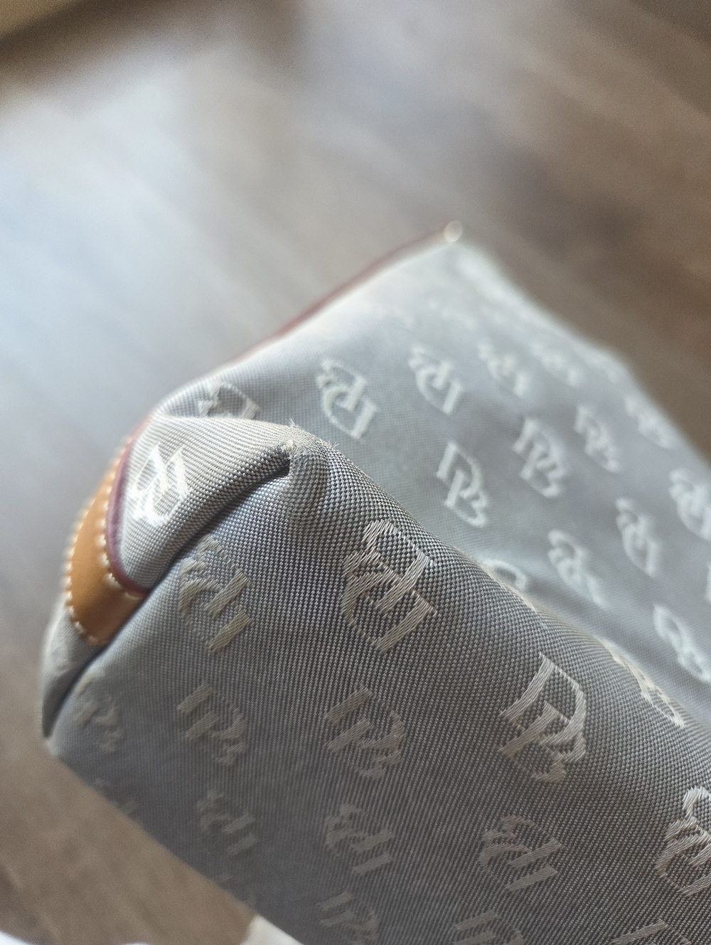 Vintage Y2K Dooney & Bourke Small Hobo Shoulder Bag Monogram Jacquard Purse - Picture 15 of 15